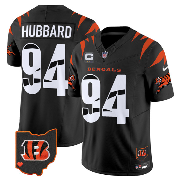 Men's Cincinnati Bengals #94 Sam Hubbard Black F.U.S.E. With 2-Star C Patch Special Vapor Untouchable Limited Stitched Football Jersey